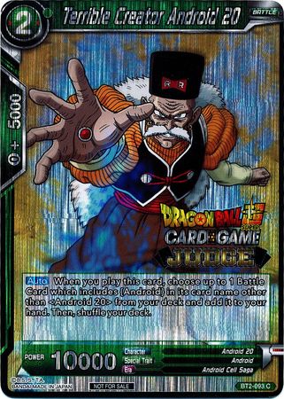 Androide 20 creador terrible (BT2-093) [Tarjetas de promoción de juez] 