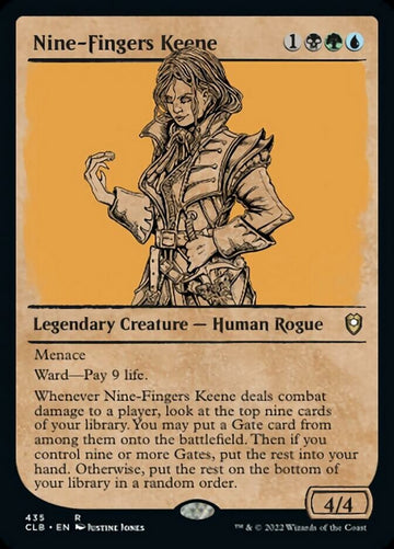 Nueve Dedos Keene (Escaparate) [Commander Legends: Battle for Baldur's Gate] 
