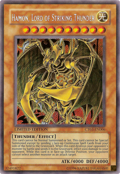 Hamon, Señor del Trueno Impactante [CT03-EN006] Secreto Raro 