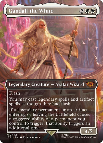 Gandalf el Blanco (Arte alternativo sin bordes) [El Señor de los Anillos: Cuentos de la Tierra Media] 