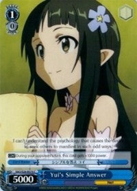 La respuesta simple de Yui (SAO/S26-E074 C) [Sword Art Online Vol.2] 