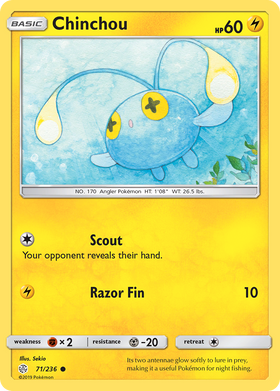 Chinchou (71/236) [Sol y Luna: Eclipse Cósmico] 