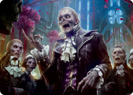 Tarjeta de arte del mayordomo no muerto [Serie de arte de Innistrad: Crimson Vow] 