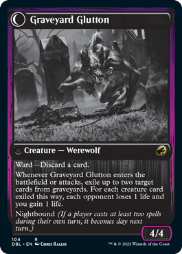 Intruso en el cementerio // Glotón en el cementerio [Innistrad: función doble] 