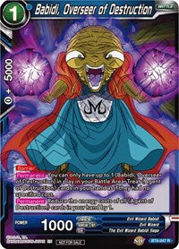 Babidi, supervisor de la destrucción (sello dorado) (BT6-047) [Tarjetas de promoción de torneos] 