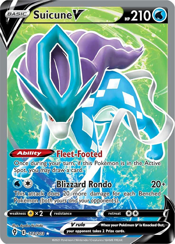 Suicune V (173/203) [Espada y escudo: cielos en evolución] 