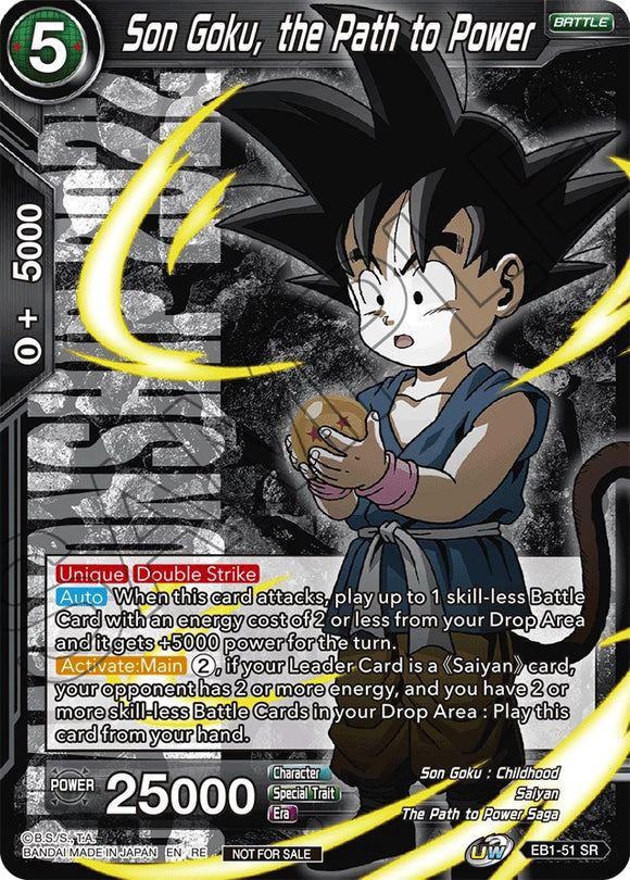 Son Goku, el camino al poder (Campeonato 2022) (EB1-51) [Cartas de promoción] 