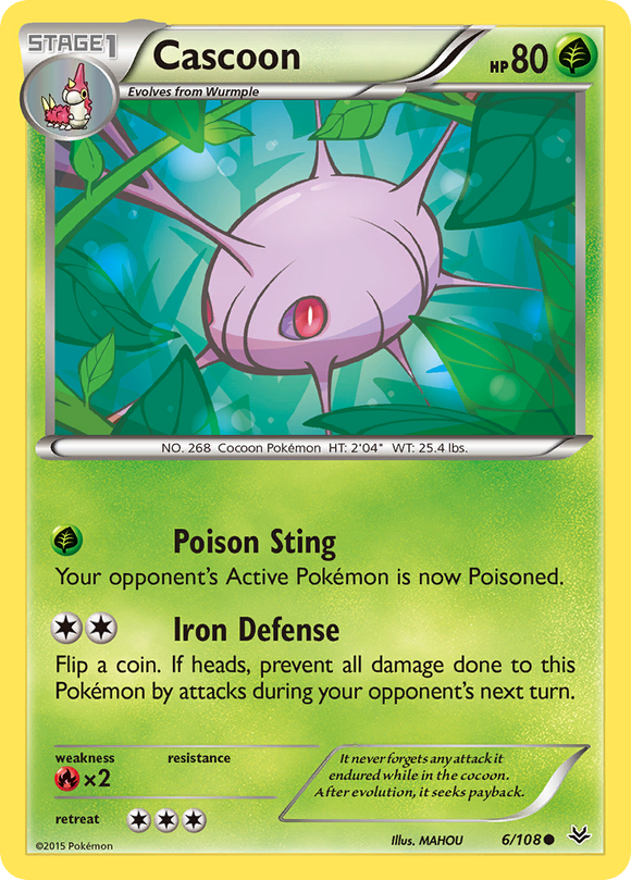 Cascoon (6/108) [XY: Cielos rugientes] 