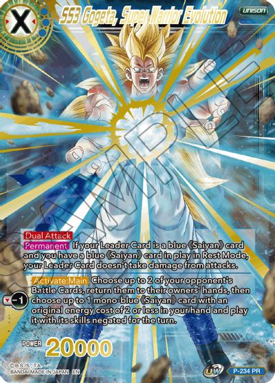 SS3 Gogeta, evolución del súper guerrero (arte alternativo) (P-234) [Set especial de aniversario 2021] 
