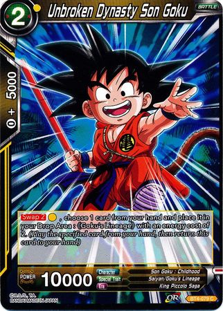 Dinastía ininterrumpida Son Goku (BT4-079) [Guerra colosal] 
