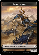 Sliver Army // Sliver Double-Sided Token [Commander Masters Tokens]-1