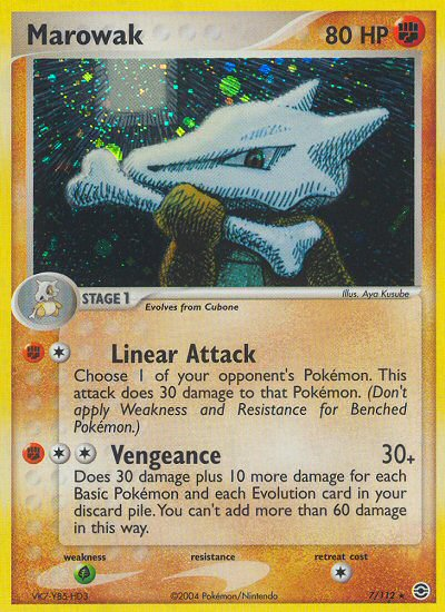 Marowak (7/112) [EX: Rojo Fuego y Verde Hoja] 