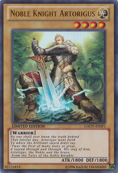 Noble Caballero Artorigus (GAOV-ENSP1) [GAOV-ENSP1] Ultra raro 
