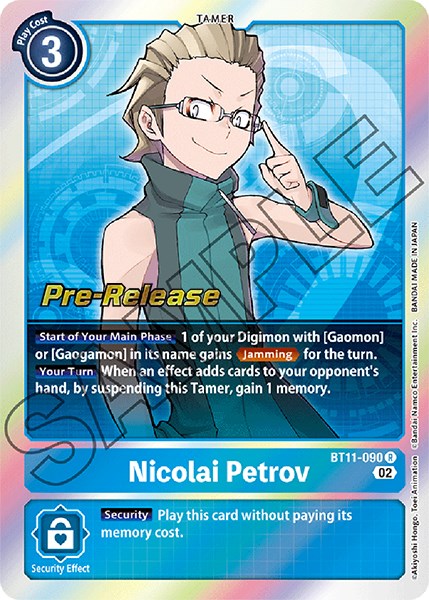 Nicolai Petrov [BT11-090] [Promociones previas al lanzamiento de Dimensional Phase] 