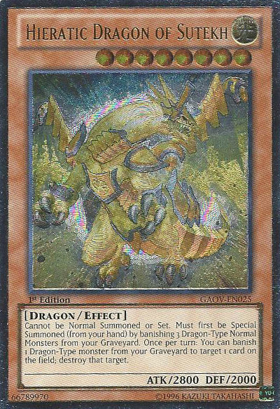 Dragón hierático de Sutekh [GAOV-EN025] Raro supremo 