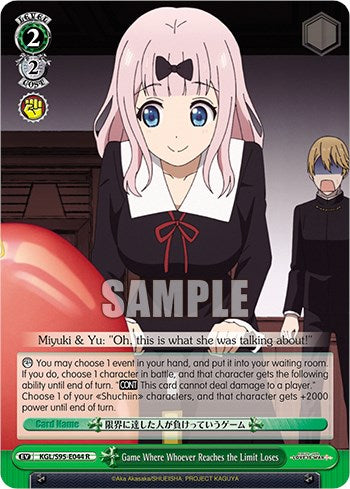 Juego donde quien llega al límite pierde [Kaguya-Sama: Love is War?] 