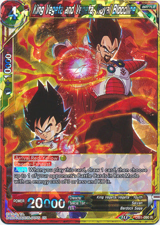 Rey Vegeta y Vegeta, linaje real (DB1-090) [Dragon Brawl] 