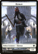 Human // Treasure Double-Sided Token [Commander 2020 Tokens]-1