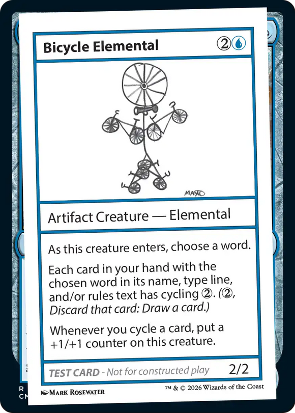 Bicycle Elemental [Mystery Booster Playtest Cards]
