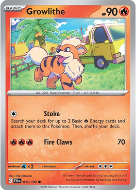Growlithe (031/198) [Scarlet &amp; Violet: Conjunto básico] 