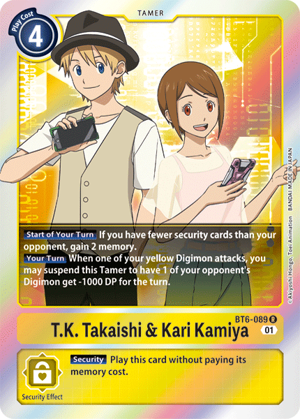 TK Takaishi y Kari Kamiya [BT6-089] [Doble diamante] 