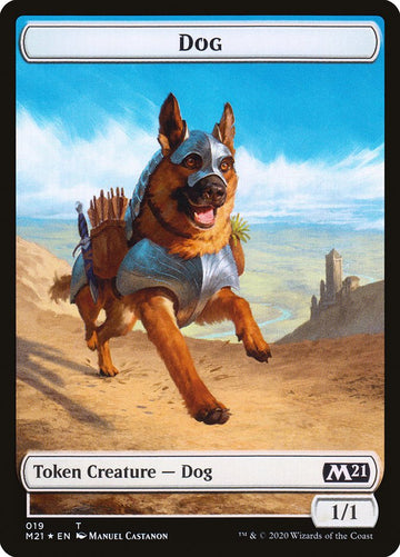 Demon // Dog Double-Sided Token [Core Set 2021 Tokens] - 0