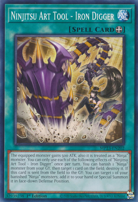 Herramienta de arte Ninjitsu - Excavadora de hierro [MP23-EN202] Común 