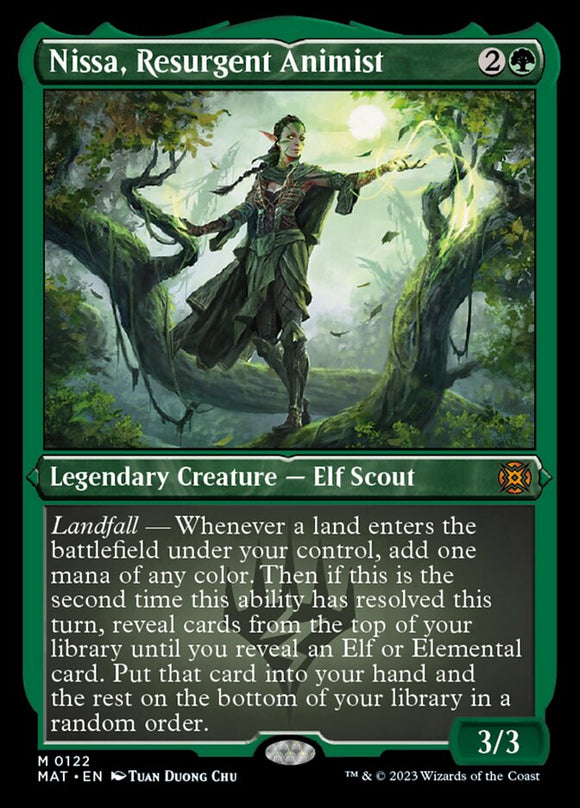 Nissa, animista renaciente (grabado en papel metalizado) [La marcha de la máquina: Las secuelas] 