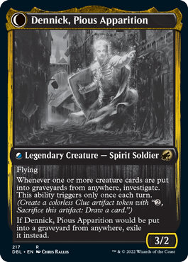 Dennick, el piadoso aprendiz // Dennick, la piadosa aparición [Innistrad: Doble función]  - 0