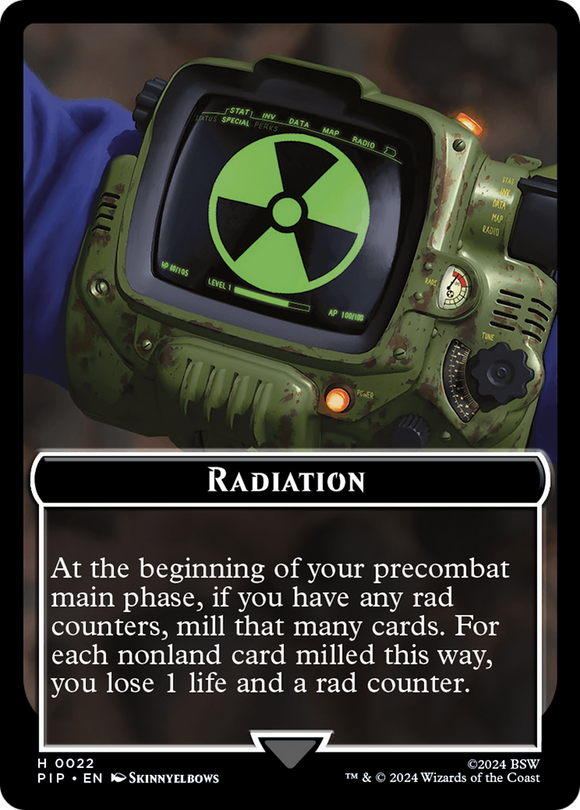 Radiación // Ficha de robot de doble cara [Fichas de Fallout] 