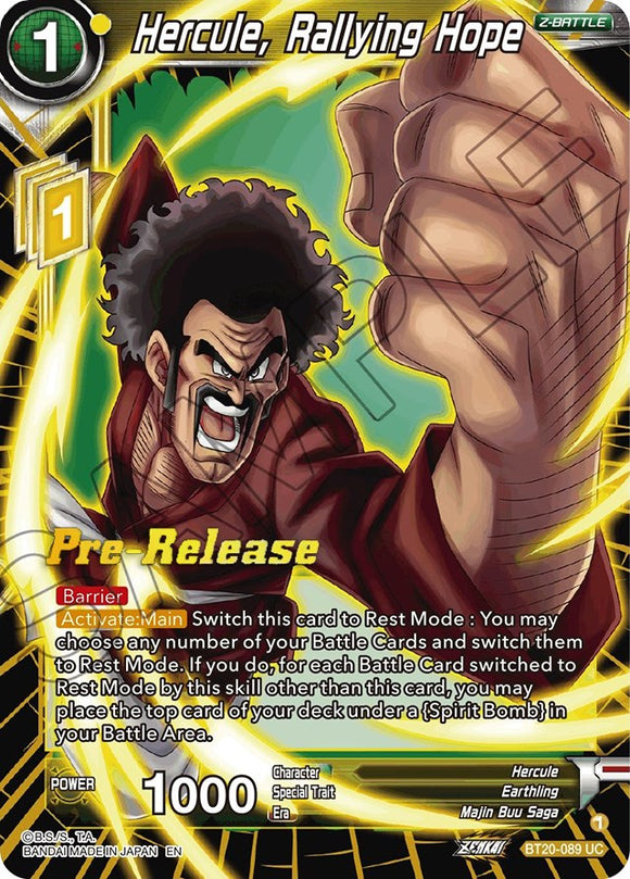 Hercule, Rallying Hope (BT20-089) [Promociones previas al lanzamiento de Power Absorbed] 