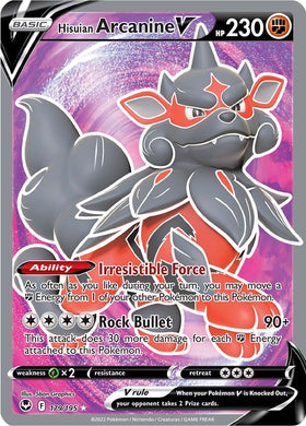 Hisuian Arcanine V (179/195) [Espada y escudo: Tempestad de plata] 
