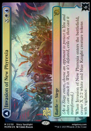 Invasión de Nueva Phyrexia // Teferi Akosa de Zhalfir [Promociones de prelanzamiento de March of the Machine] 