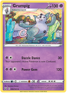 Grumpig (056/163) [Espada y escudo: estilos de batalla] 