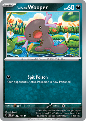 Paldean Wooper (126/197) [Scarlet &amp; Violet: Llamas de obsidiana] 