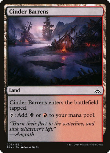 Los Baldíos de Ceniza [Rivales de Ixalan] 