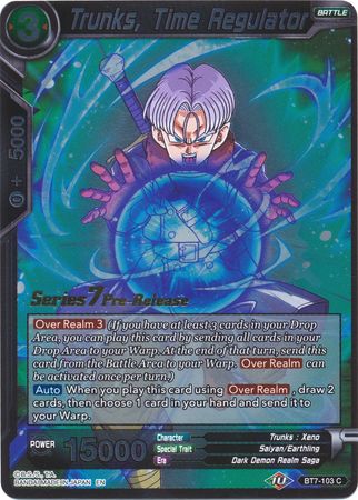 Trunks, Regulador del Tiempo (BT7-103_PR) [Promociones de prelanzamiento de Asalto de los Saiyans] 