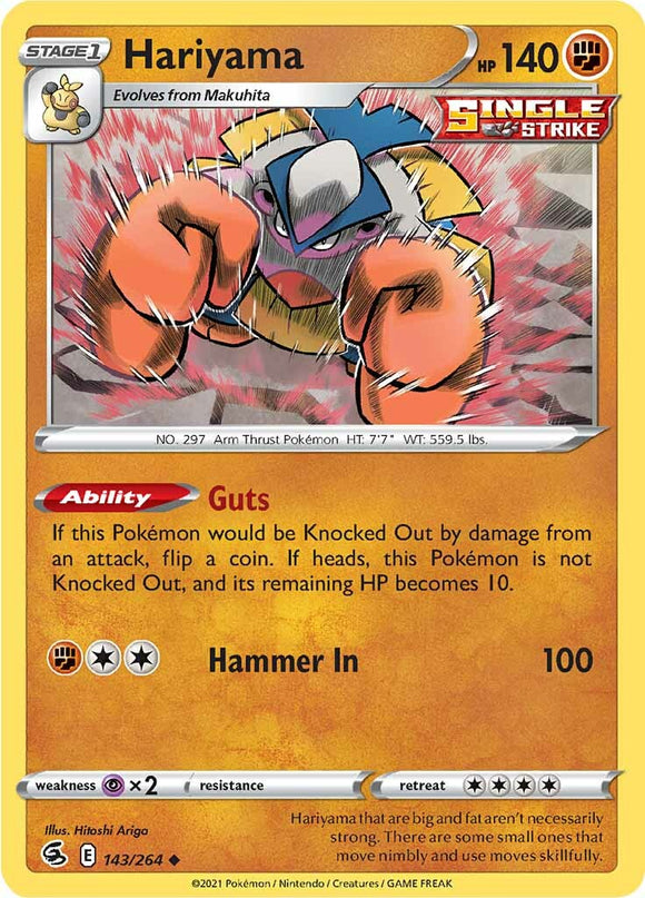 Hariyama (143/264) [Espada y escudo: Golpe de fusión] 