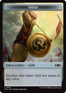 Elemental (0016) // Gold Double-Sided Token [Tarkir: Dragonstorm Commander Tokens]-2