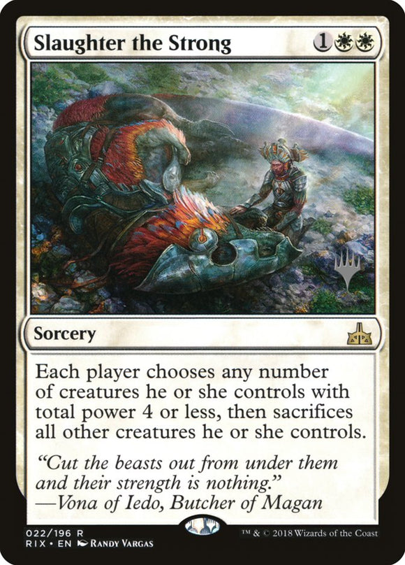 Masacre al fuerte (paquete promocional) [Promociones de Rivals of Ixalan] 