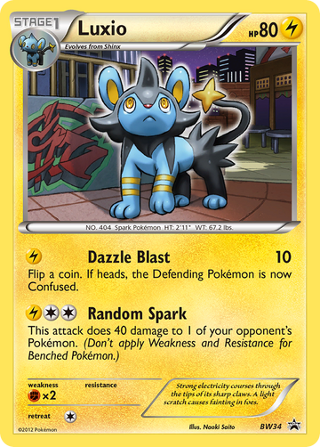 Luxio (BW34) [Blanco y negro: promociones de Black Star] 