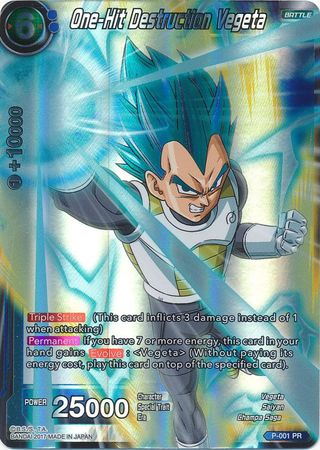 Vegeta Destrucción de un golpe (P-001) [Tarjetas de promoción] 