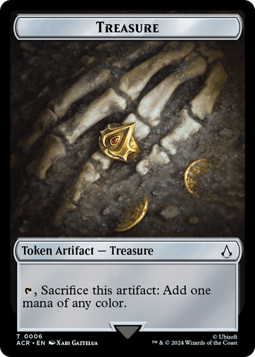 Assassin // Treasure Double-Sided Token [Assassin's Creed Tokens] - 0