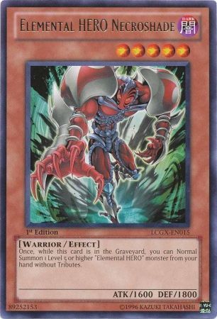 HÉROE Elemental Necroshade [LCGX-EN015] Raro 