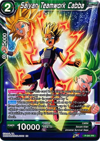 Saiyan Teamwork Cabba (arte alternativo) (P-041) [Conjunto especial de aniversario] 
