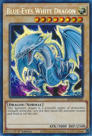 Dragón blanco de ojos azules [MP22-EN266] Prismático Secreto Raro 