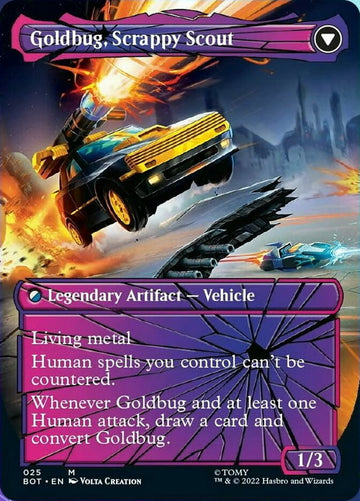 Goldbug, Humanity's Ally // Goldbug, Scrappy Scout (Shattered Glass) [Transformers] - 0