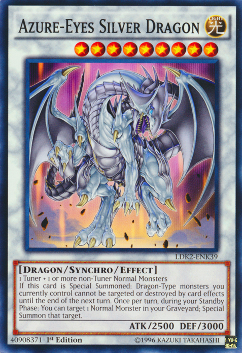 Dragón plateado de ojos azules [LDK2-ENK39] Común 