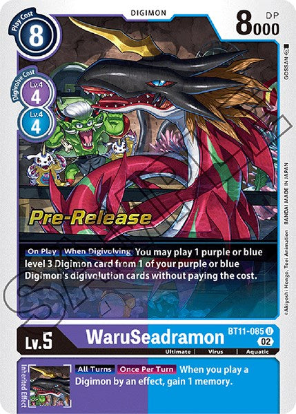 WaruSeadramon [BT11-085] [Promociones previas al lanzamiento de la fase dimensional] 