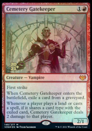 Guardián del cementerio [Promociones de prelanzamiento de Innistrad: Crimson Vow] 